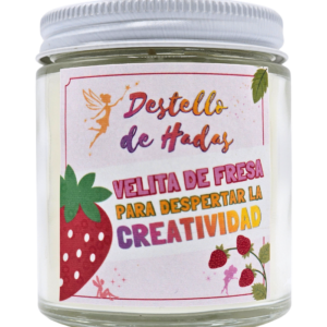 Velita de Fresa para Despertar la Creatividad